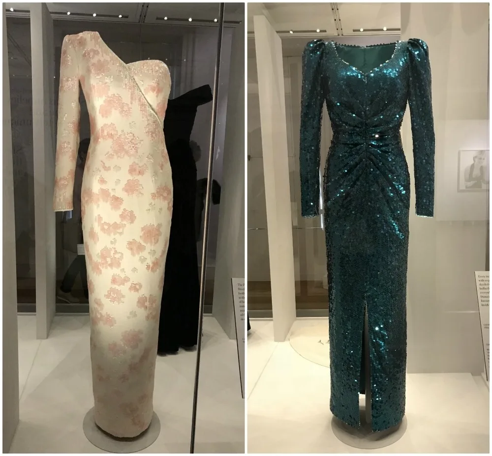 Dresses worn by Princess Diana at Kensington palace Photo Heatheronhertravels.com