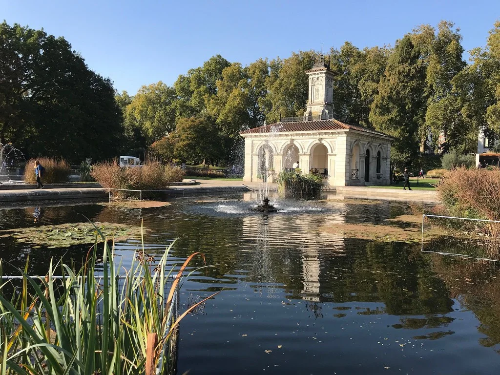 Italian Gardens in Kensington Gardens London