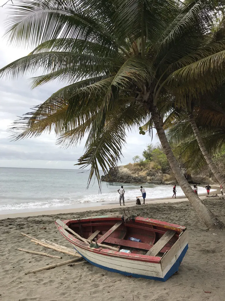 Duquesne Bay beach near Petite Anse in Grenada