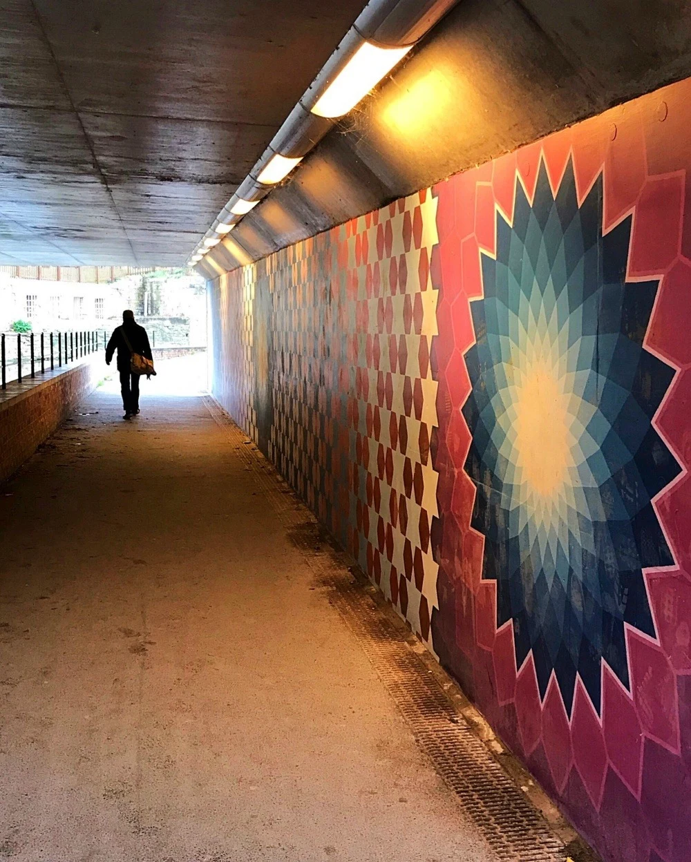 Mural by canal in Stroud with Michael Paul Holidays Photo Heatheronhertravels.com