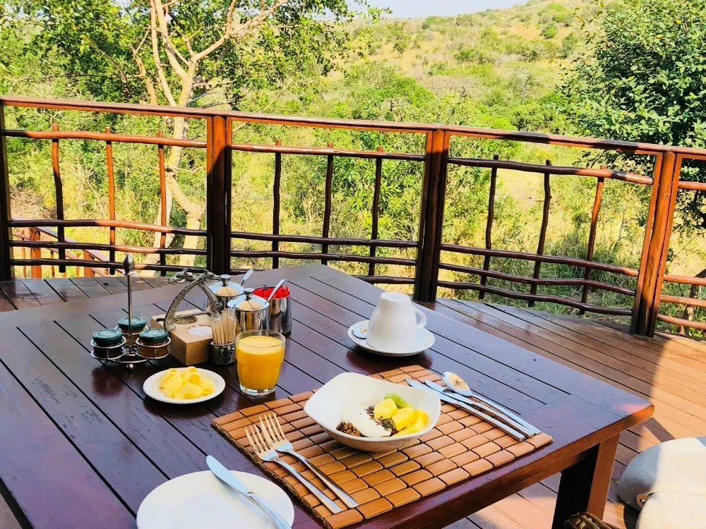 Breakfast in Thanda Game Reserve South Africa Photo Amanda O'Brien