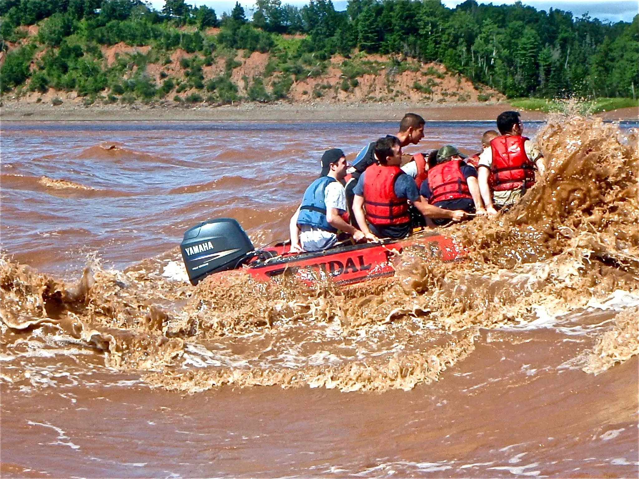 Tidal Bore Rafting in Nova Scotia Photo RaftingCanada.ca