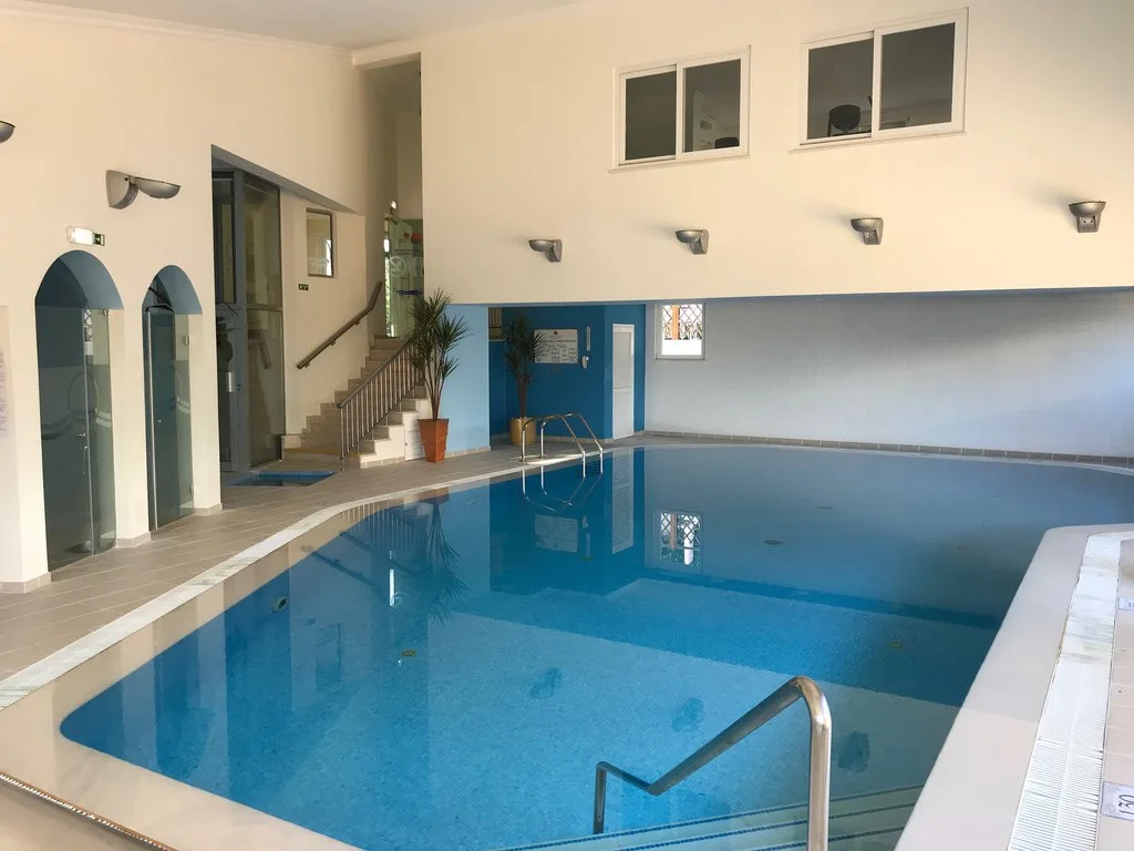 Indoor pool at Quinta do Lago Country Club luxury Algarve apartments Photo Heatheronhertravels.com