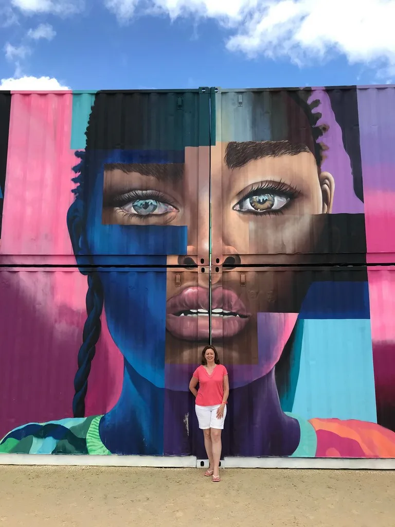 Mural at KAABOOCayman Elle Streetart Photo- Heatheronhertravels.com