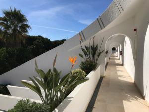 Top floor walkway at Quinta do Lago Country Club Photo Heatheronhertravels.com