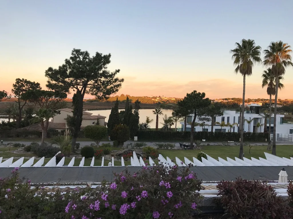 View of lakes from Quinta do Lago Country Club Algarve apartments Photo Heatheronhertravels.com