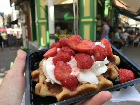 Things to do in Antwerp - Belgian waffles in Antwerp Photo Heatheronhertravels