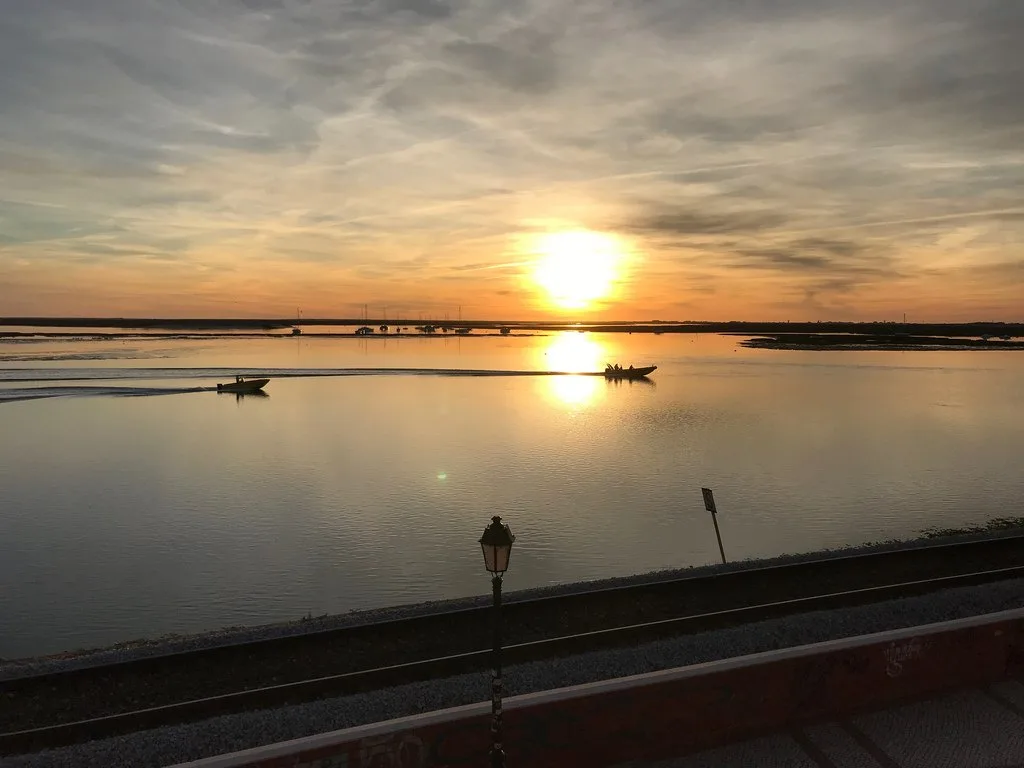 Sunset in Faro from O Castello