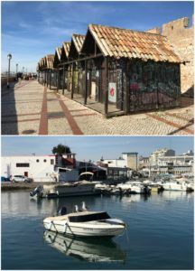 Walk along harbour in Faro