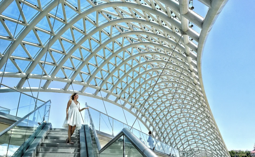 Tbilisi Bridge of Peace in Georgia