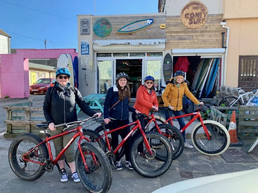 Fat Bikes at Porthcawl Copyright - Travel Loving Family