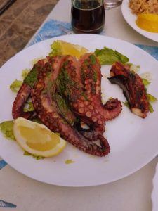 Traditional seafood in Tenerife