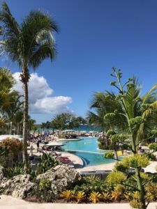 Kimpton Seafire Grand Cayman view over pools