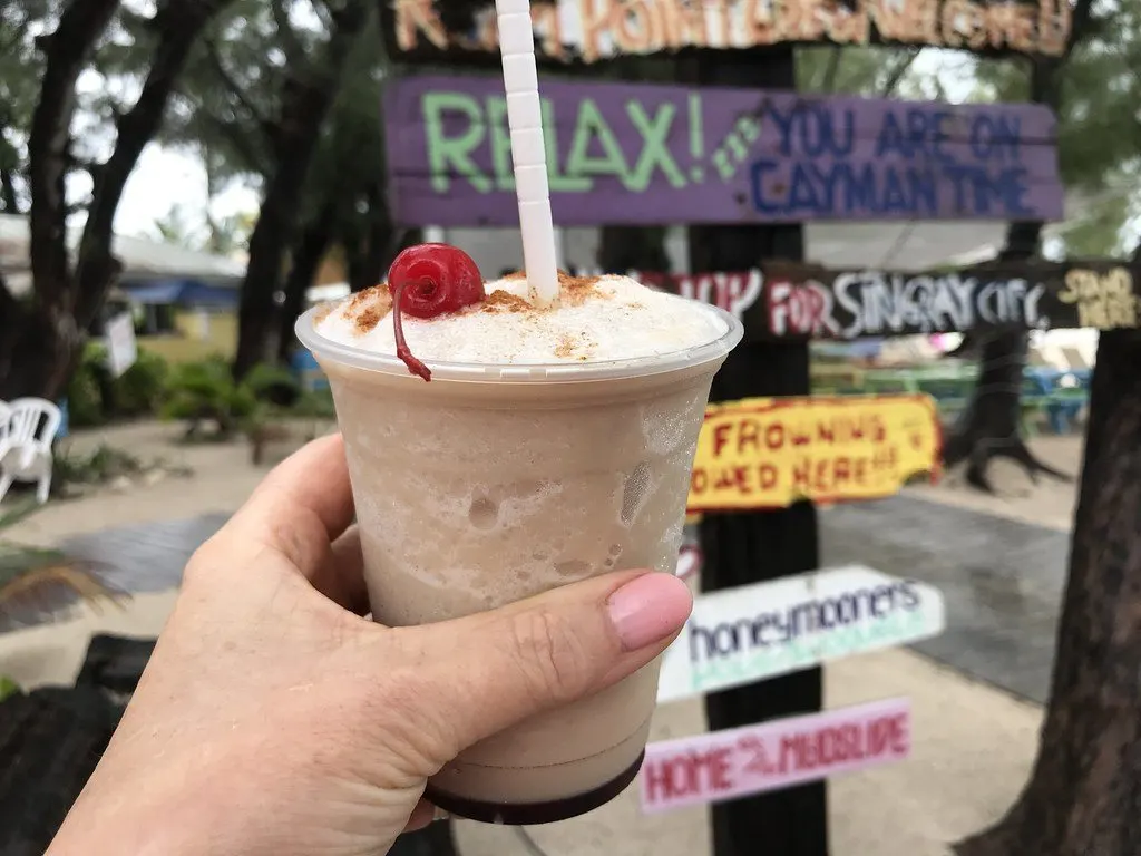 Mud slide cocktail at Rum Point on Grand Cayman, Cayman Islands