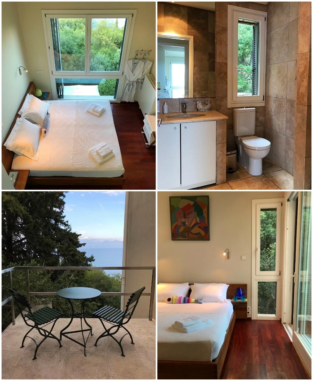 Luxury Paxos Villa Greece - Bedroom Villa Glaros Photo Heatheronhertravels