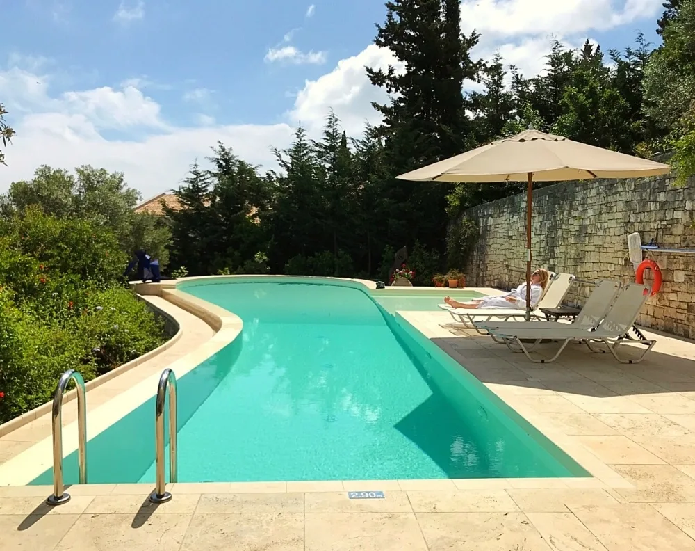 Swimming pool at Villa Glaros Photo Heatheronhertravels