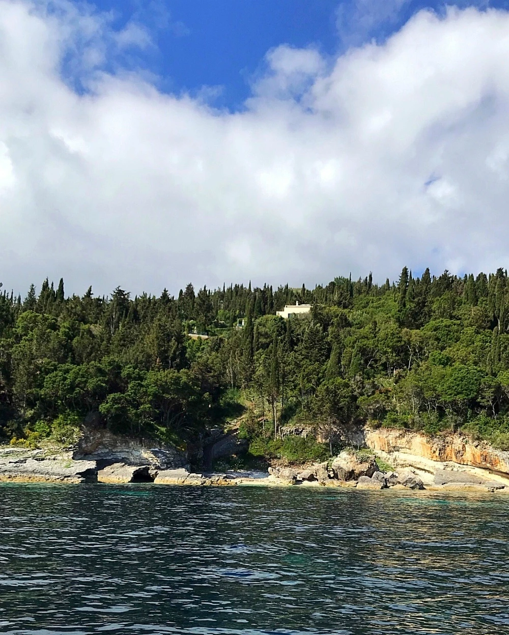 Paxos Villa Rental - Villa Glaros in Greece - View from the sea Photo Heatheronhertravels