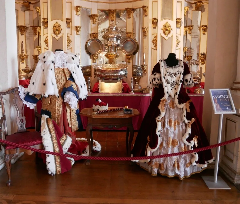 Baroque costumes Friedenstein Palace in Gotha, Thuringia, Germany Photo Heatheronhertravels.com