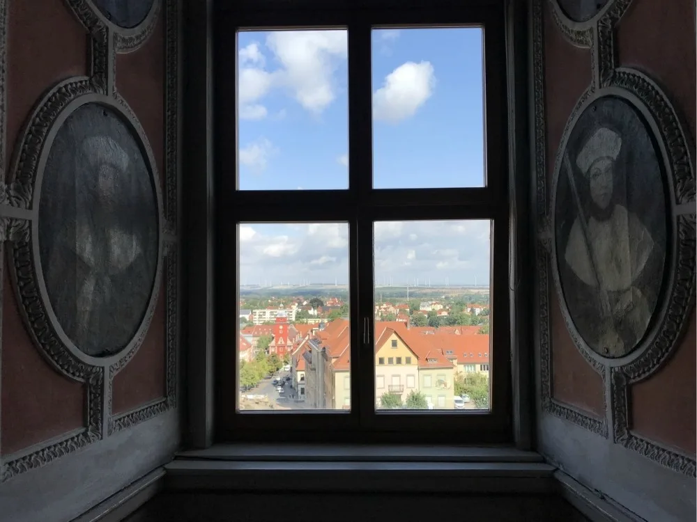 Friedenstein Palace window in Gotha, Thuringia, Germany Photo Heatheronhertravels.com