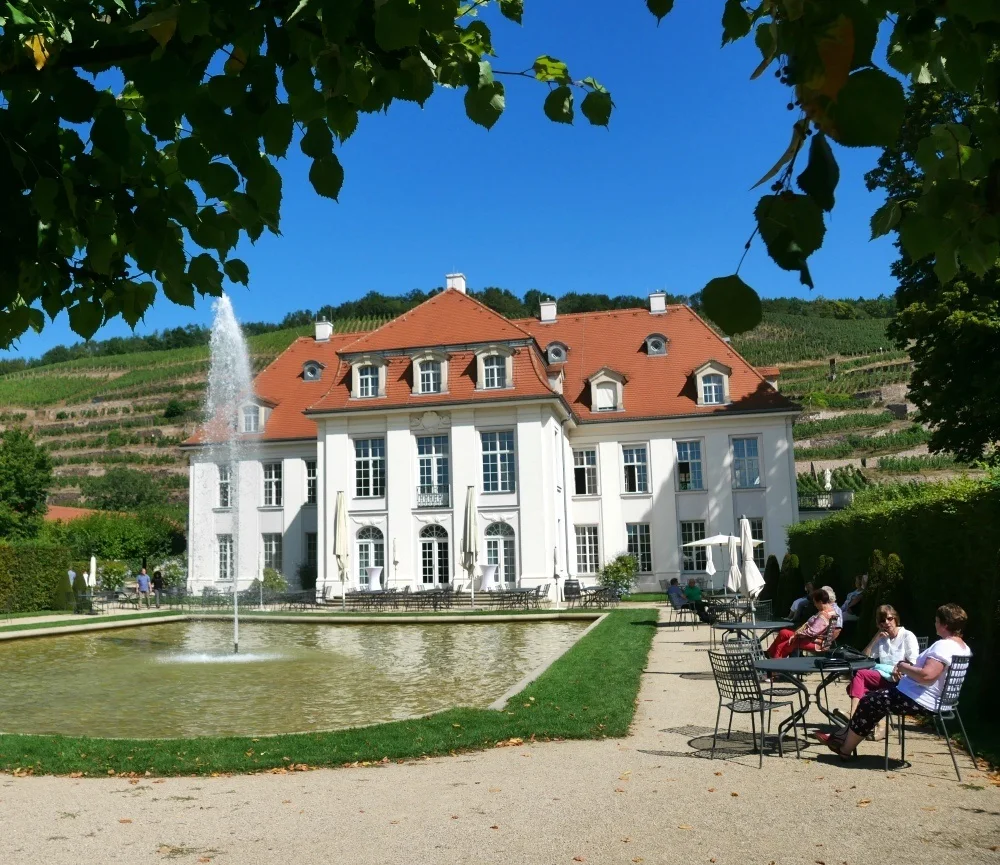 Manor house at Schloss Wackerbarth winery near Dresden, Saxony, Germany Photo Heatheronhertravels.com