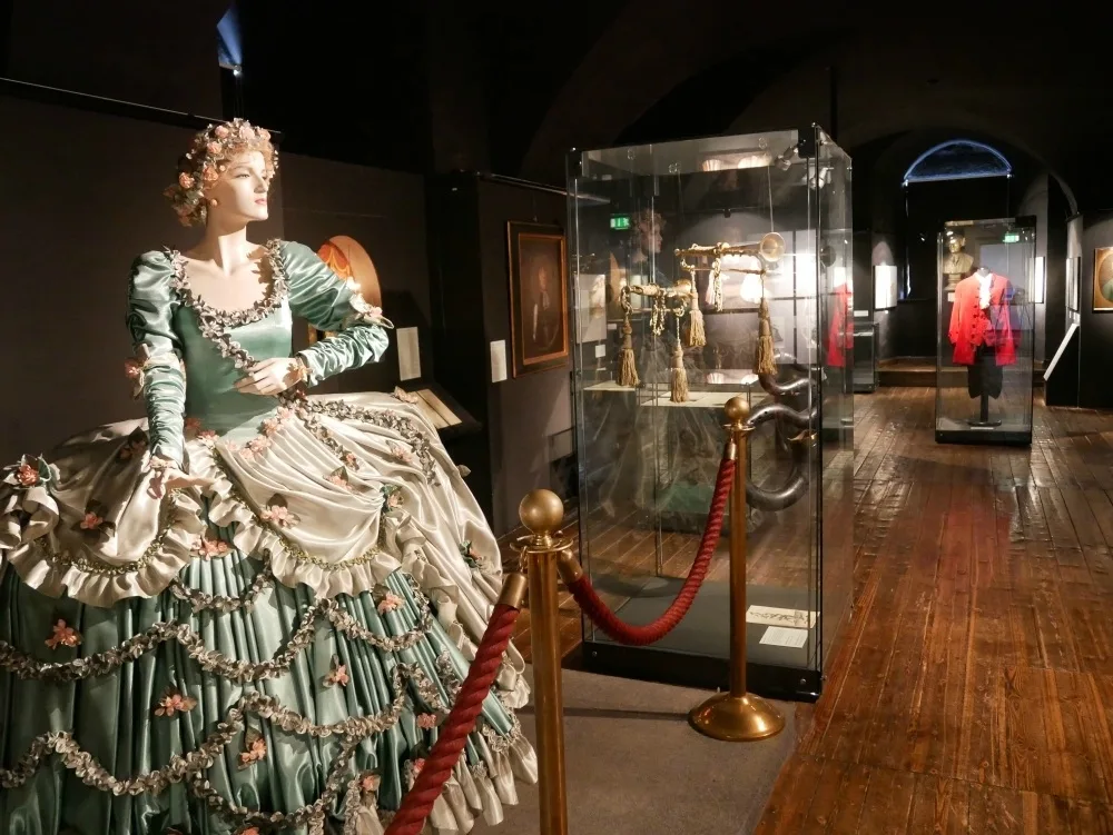 Theatre costumes at Friedenstein Palace in Gotha, Thuringia, Germany Photo Heatheronhertravels.com