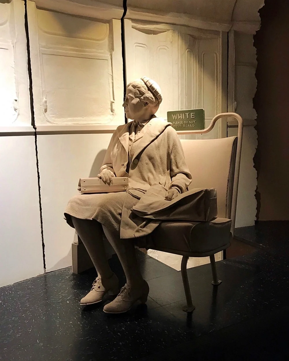 Rosa Parks statue at Birmingham Civil Rights Institute in Alabama Photo Heatheronhertravels.com