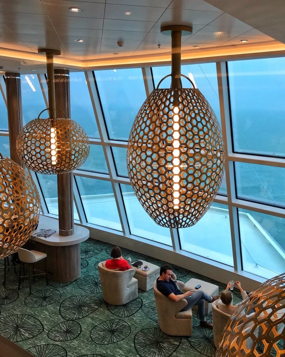 Observation Lounge on Norwegian Encore Photo Heatheronhertravels.com