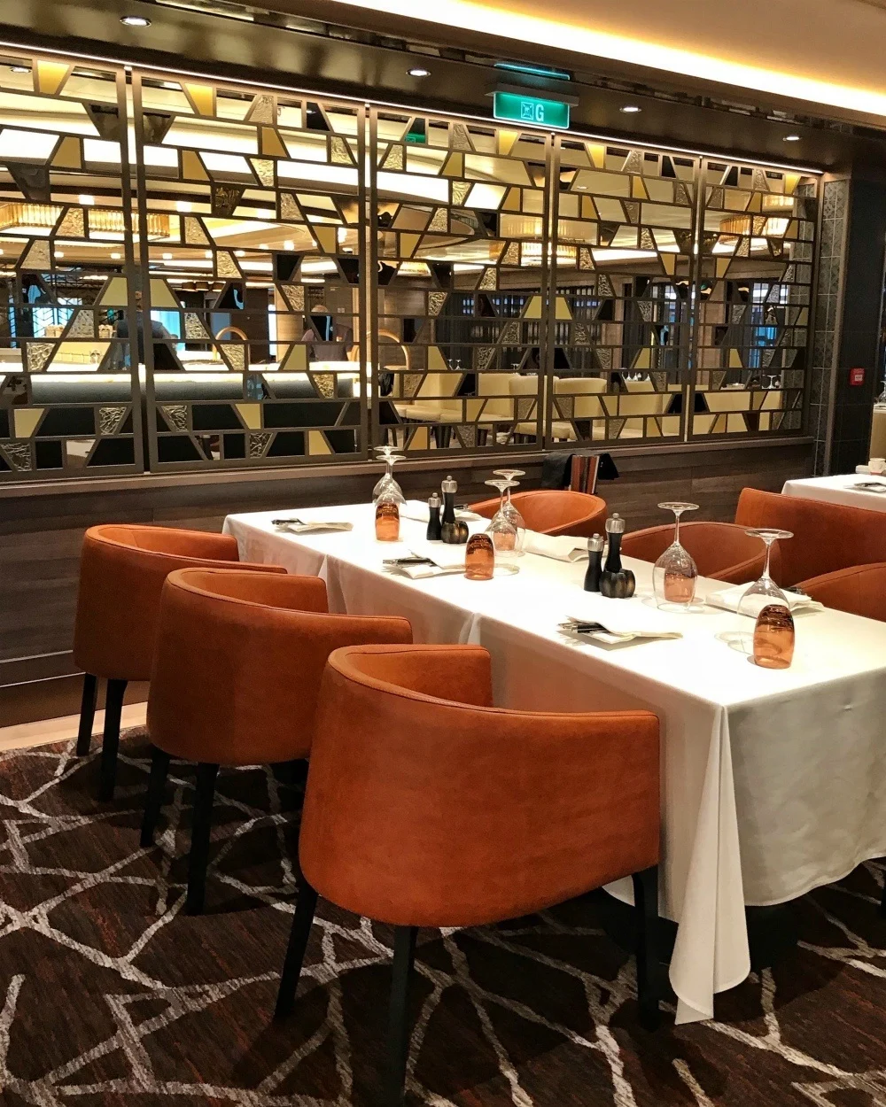 Cagney's Steakhouse on Norwegian Encore Photo Heatheronhertravels.com