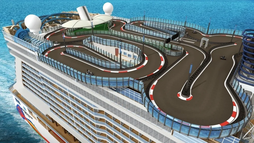 Norwegian Encore Racing Track - Photo Norwegian Cruise