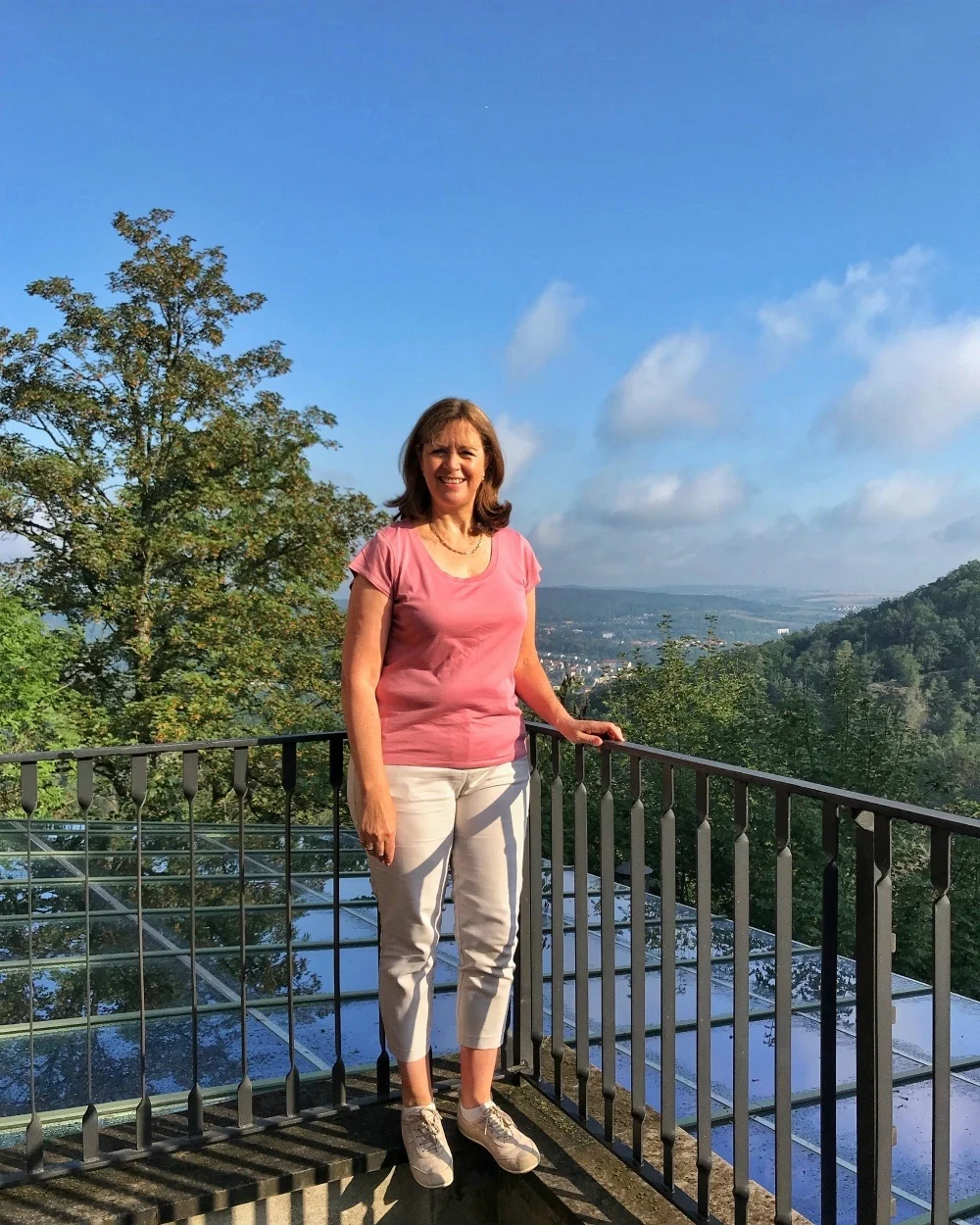 Heather at Wartburg Castle in Eisenach Thuringia Photo Heatheronhertravels.com