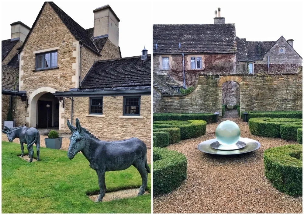 Gardens at Whatley Manor in the Cotswolds Photo Heatheronhertravels.com