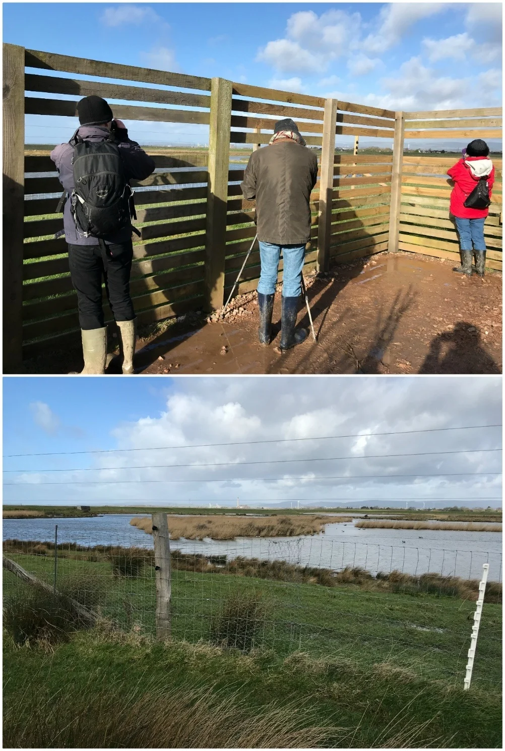 Goldcliff Lagoon bird hides nr Newport Photo Heatheronhertravels.com