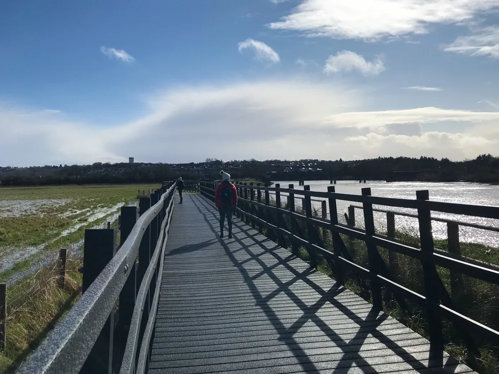 Walking on the River Usk near Newport Wales Photo Heatheronhertravels.com