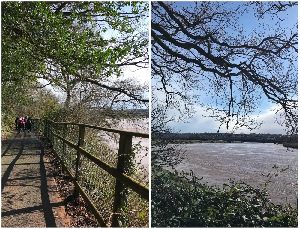 Walking on the River Usk near Newport Wales Photo Heatheronhertravels.com