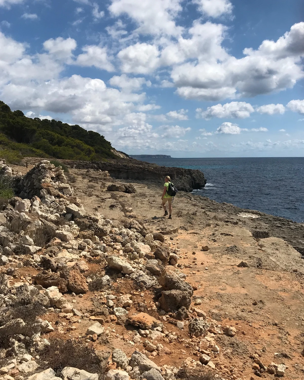 Walking to Cala Escorxada Cami de Cavalls Menorca Photo Heatheronhertravels.com