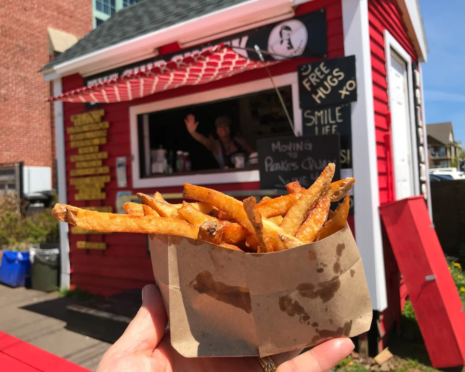 PEI Food - The Chip Shack in Charlottetown Photo Heatheronhertravels.com