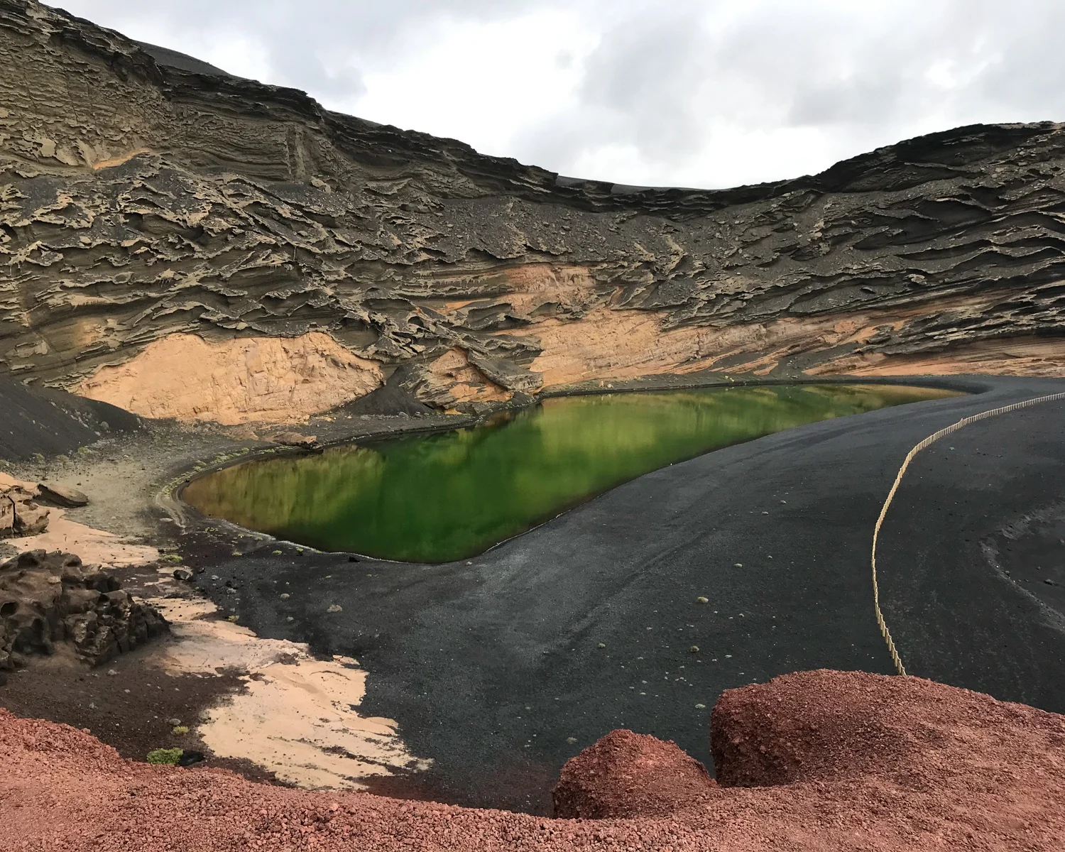 Charco de los Clicos in Lanzarote Photo Heatheronhertravels.com