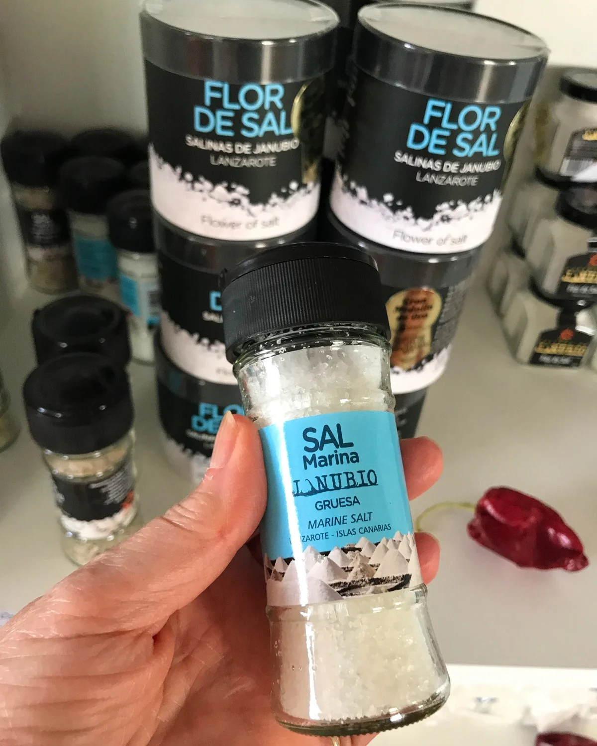 Janubio sea salt in Lanzarote Photo Heatheronhertravels.com