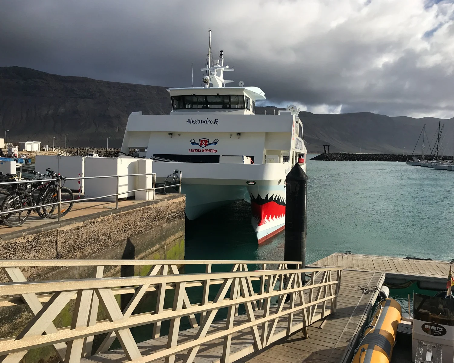 Lineas Romero ferry - Graciosa day trip from Lanzarote Photo Heatheronhertravels.com