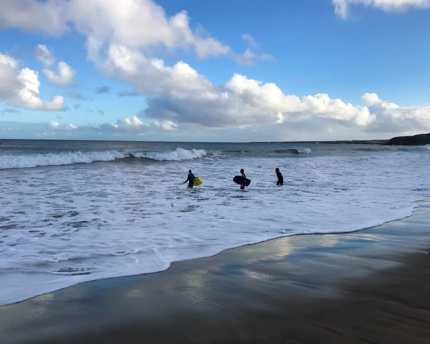 Surfers at Playa la Garita Lanzarote Photo Heatheronhertravels.com