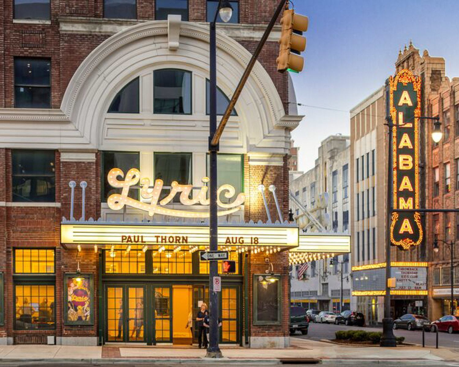 Lyric Theater and Alabama Theater in Birmingham, Alabama © Alab