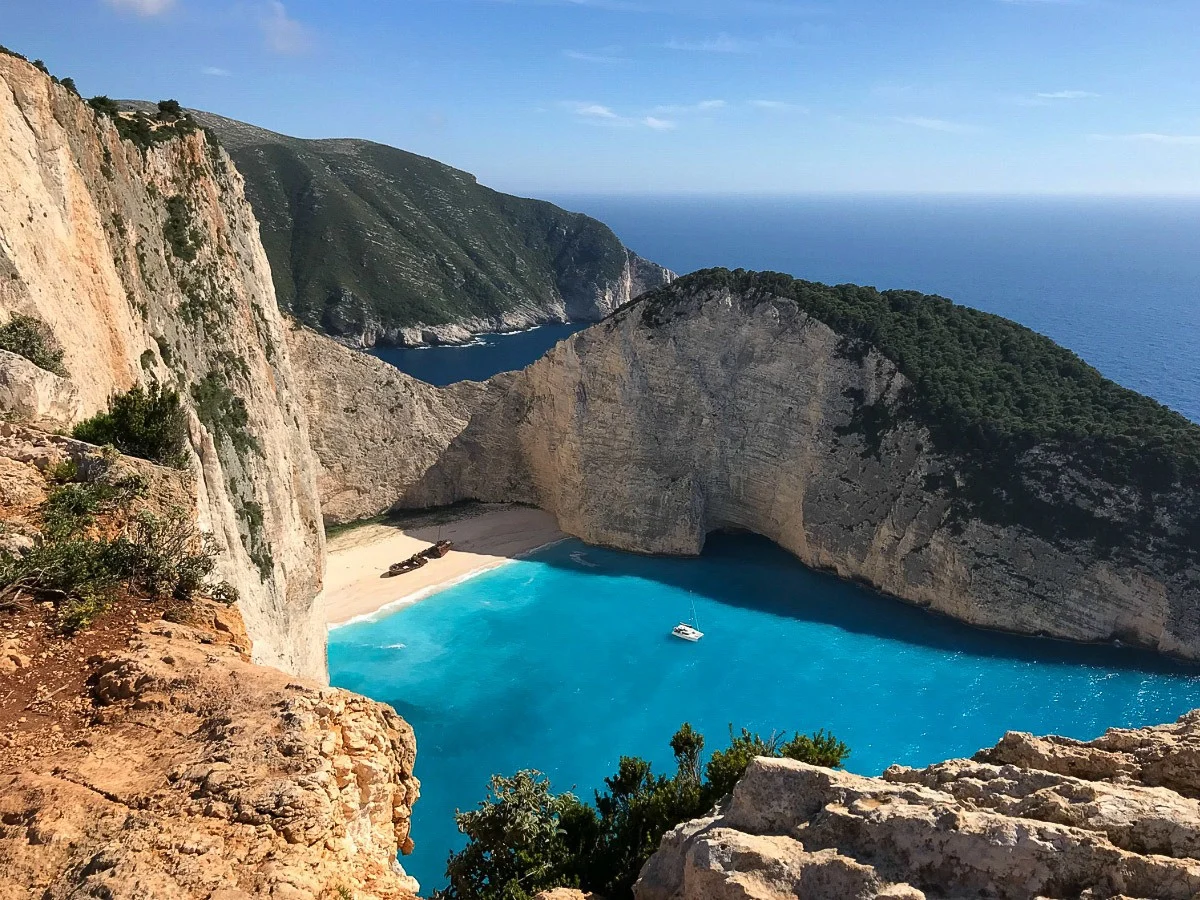 Navagio in Zakynthos Greece Photo Heatheronhertravels.com