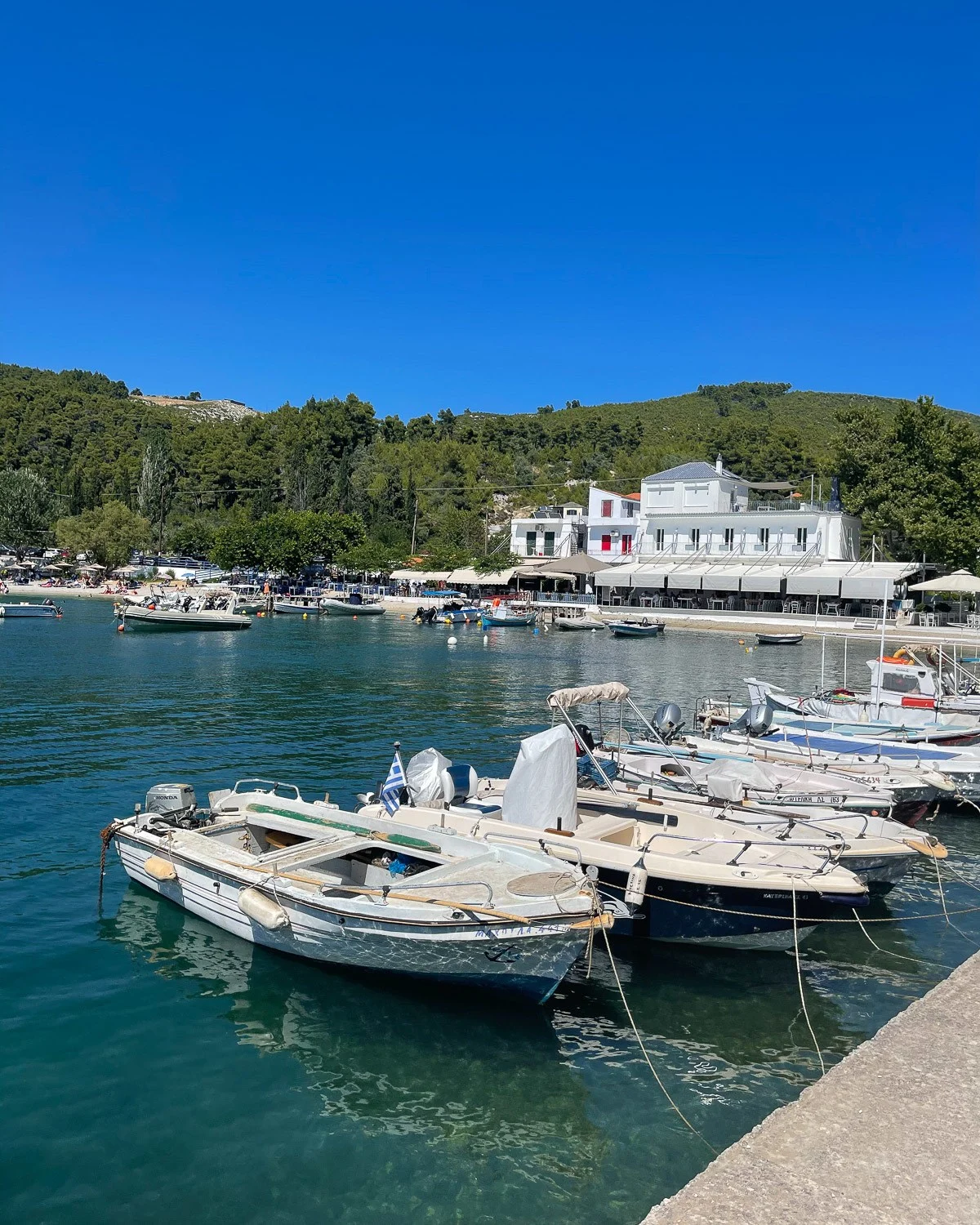 Agnontas Beach, Skopelos, Greece Photo Heatheronhertravels.com