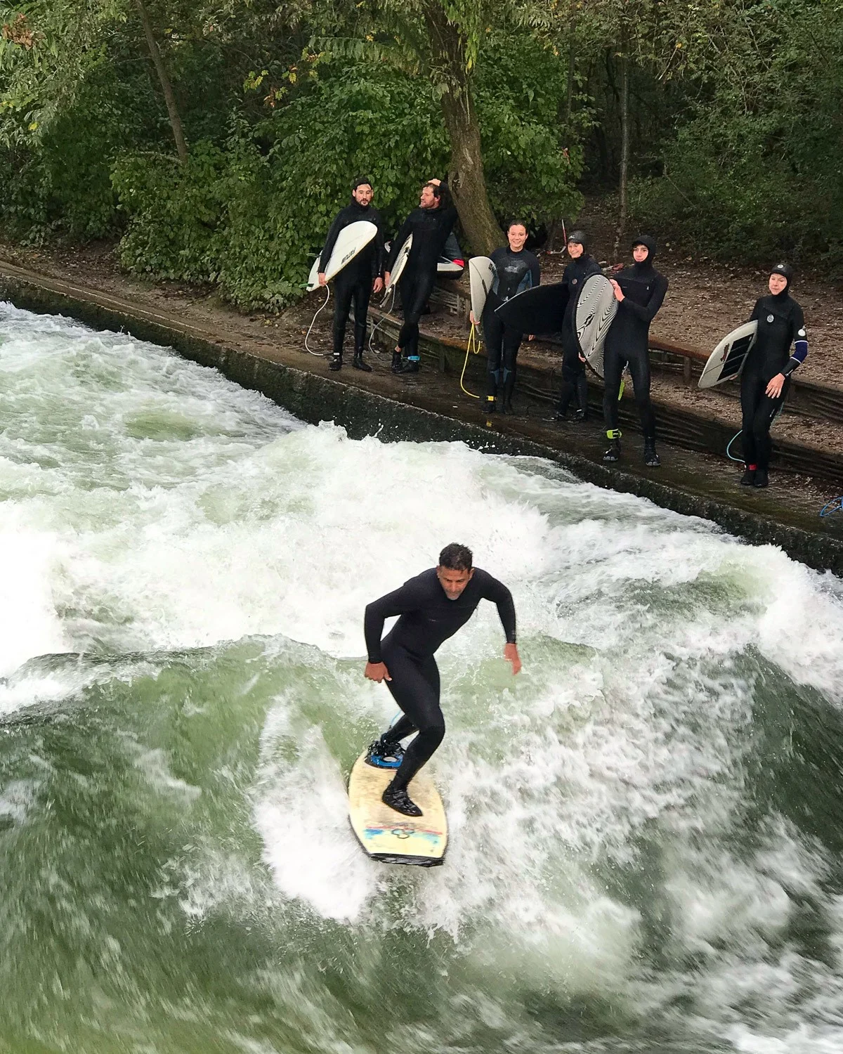 Surfing on the Eisbach Munich Photo Heatheronhertravels.com