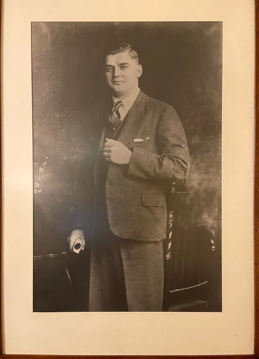 Aneurin Bevan portrait at Bedwellty House Tredgar Wales Photo Heatheronhertravels.com