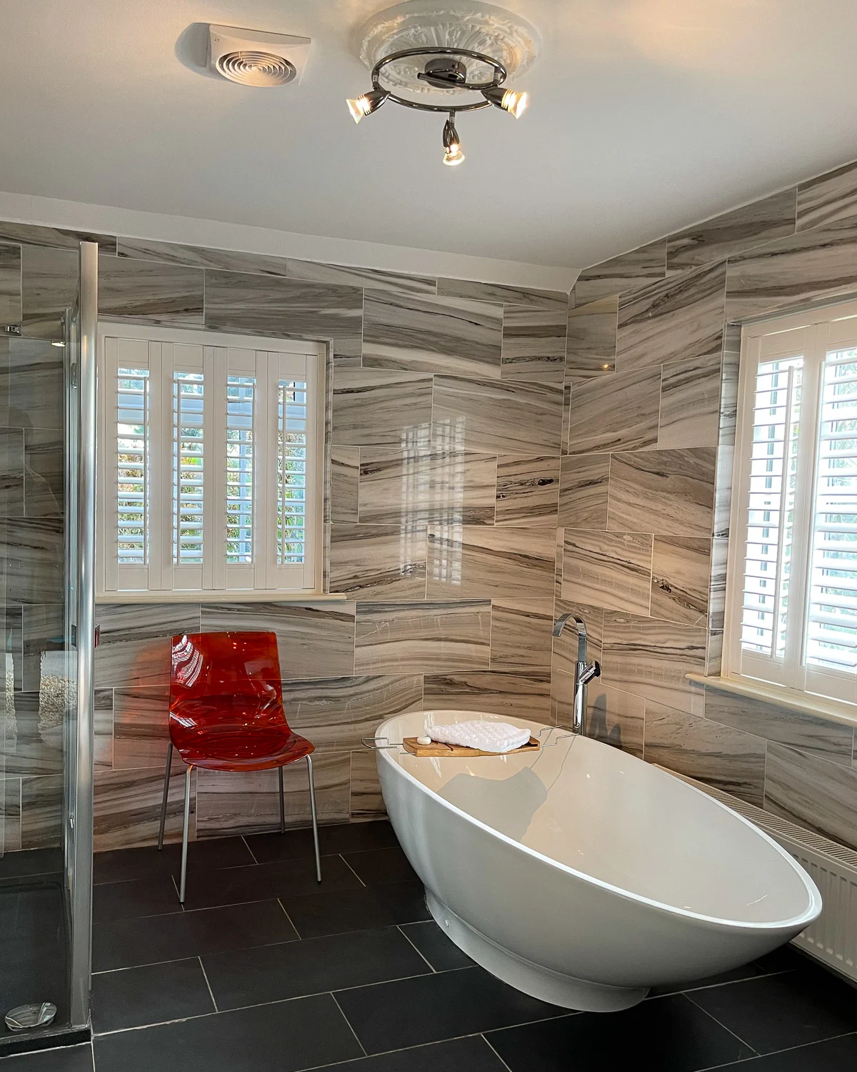 Bathroom at Talland Bay Hotel in Cornwall Photo Heatheronhertravels.com