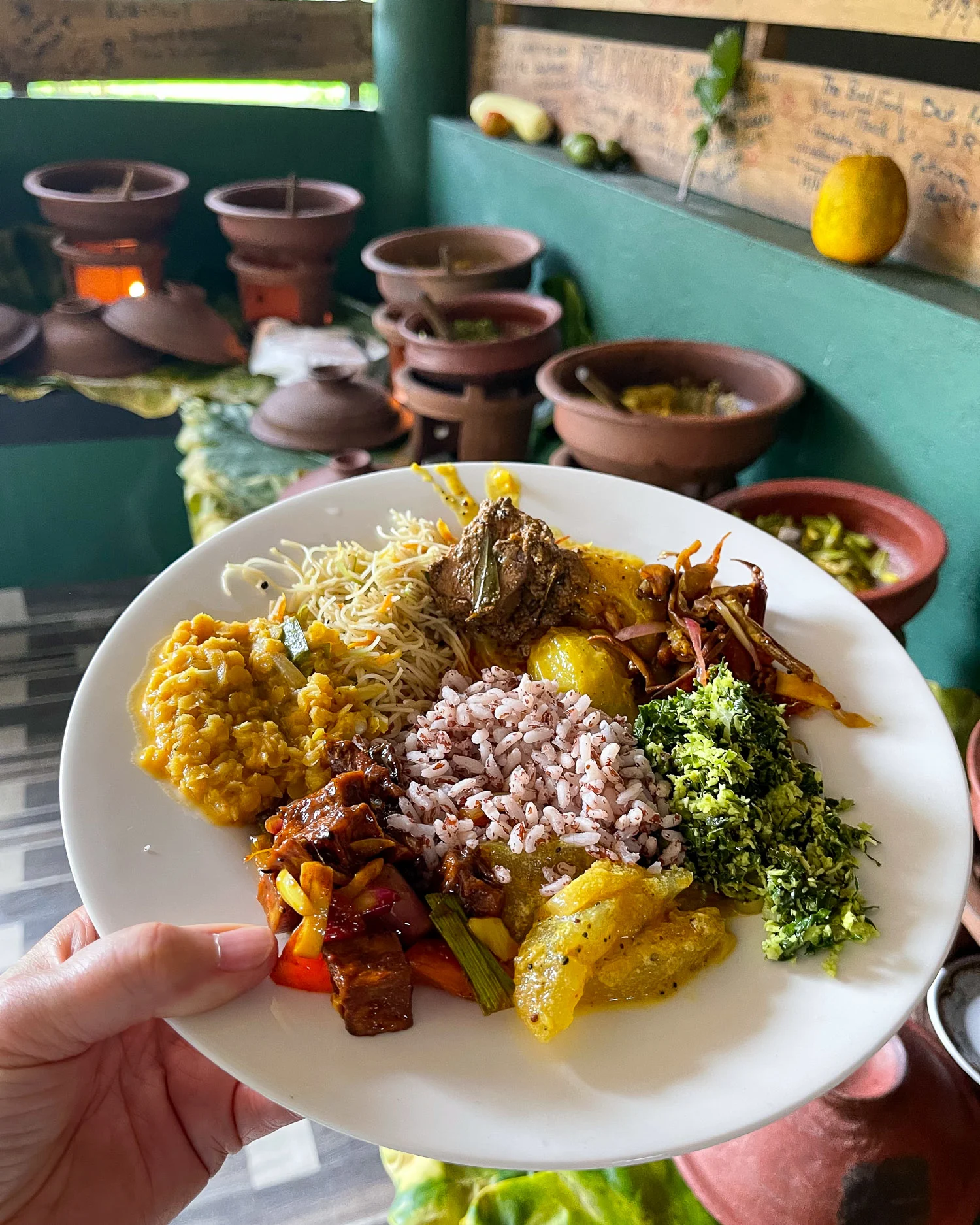 Rice and Curry in Sri Lanka Photo Heatheronhertravels.com