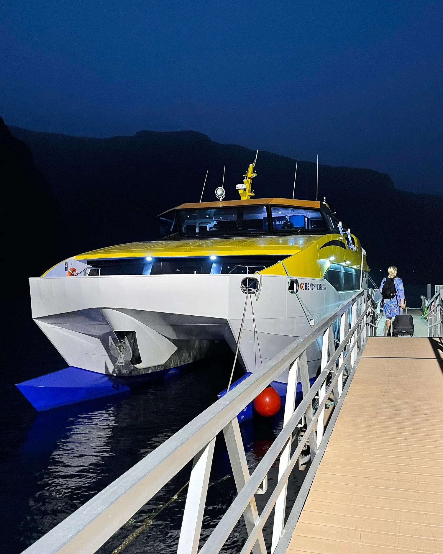 Fred Olsen Ferry from Valle Gran rey to san Sebastian La Gomera Photo Heatheronhertravels.com