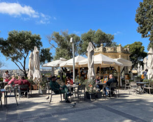 Cafe in Upper Barrakka Gardens Valletta Malta Photo Heatheronhertravels.com