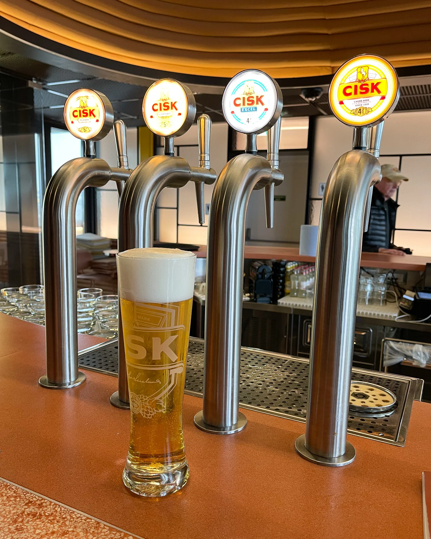 Cisk draght beer at The Brewhouse Malta Photo Heatheronhertravels.com